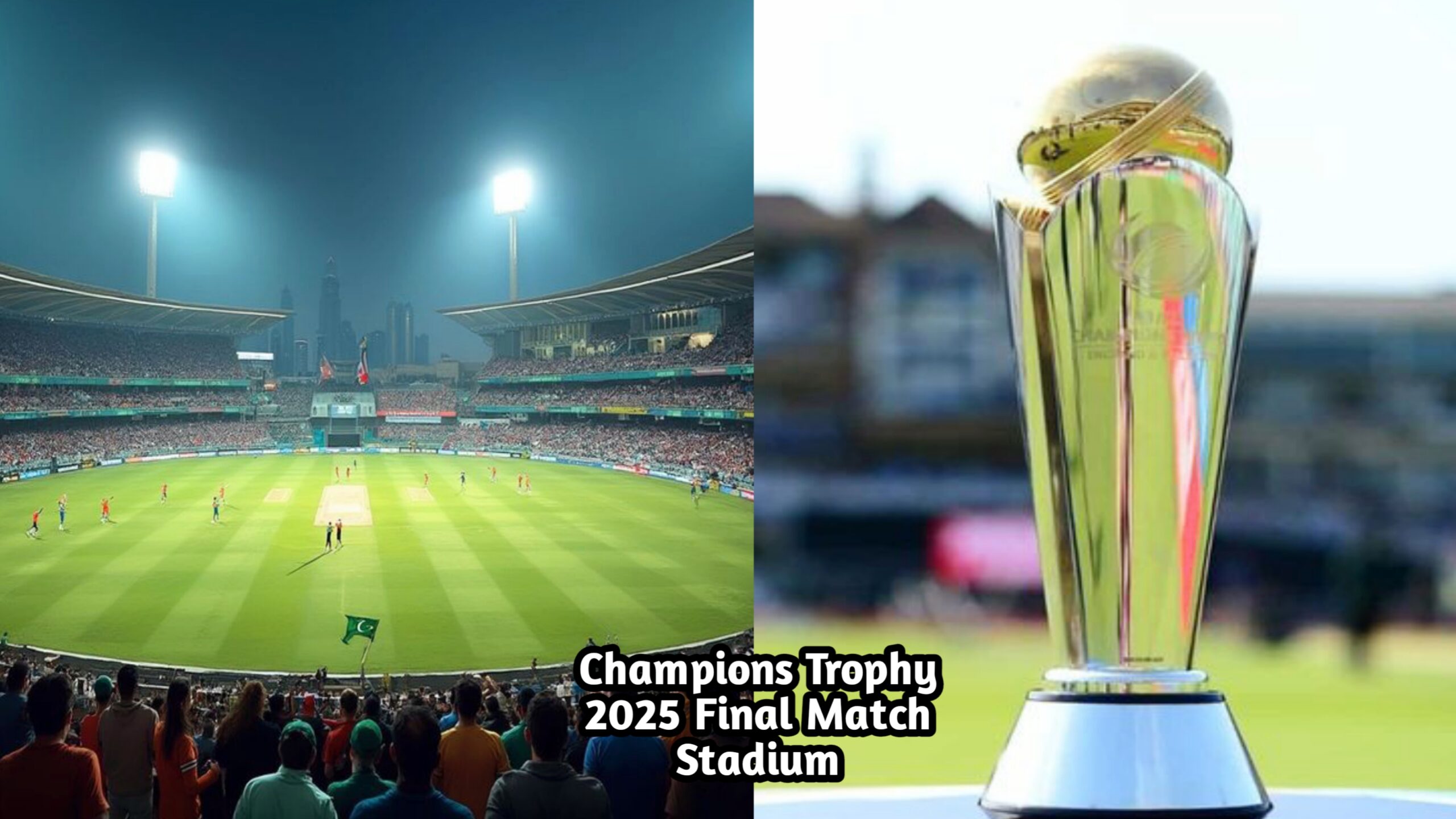 Champions Trophy 2025 Final Match Stadium in hindi, Champions Trophy 2025 Final Match Stadium