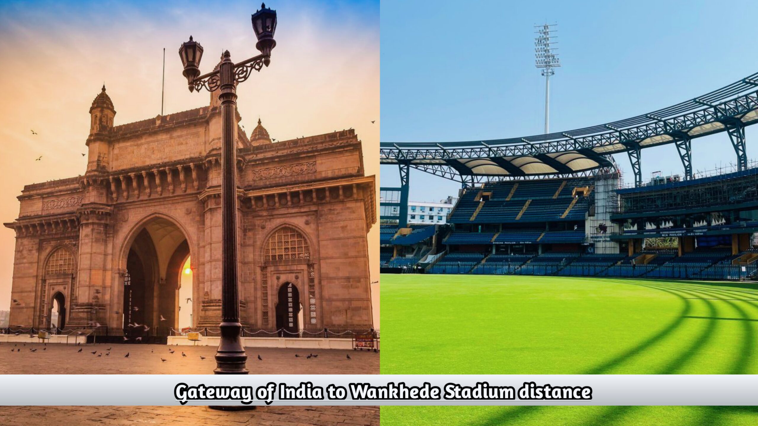 Gateway of India to Wankhede Stadium distance, Gateway of India to Wankhede Stadium distance in Hindi